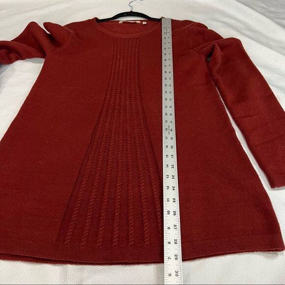 Soft Surroundings Rust Red Viscose Blend Soft Sweater - Picture 4 of 8